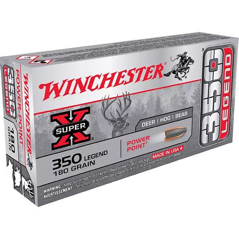 Winchester Super X 350 Legend 180-Grain Rifle Ammunition - 20 Rounds | Academy