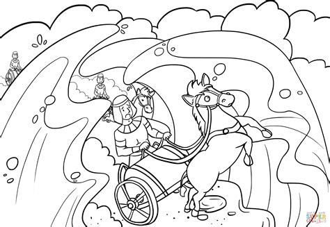 35 Crossing The Red Sea Coloring Pages - Free Printable Coloring Pages