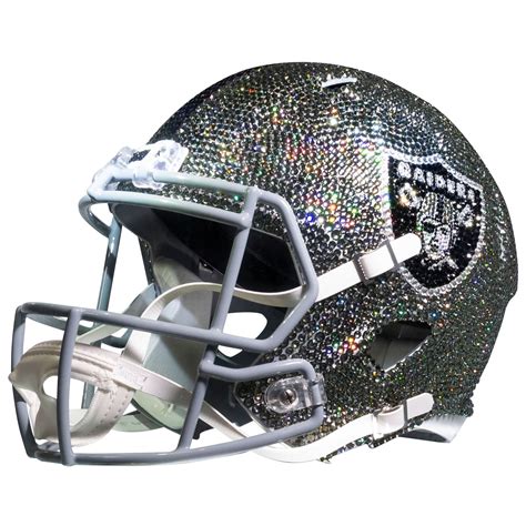 Las Vegas Raiders Swarovski Crystal Large Football Helmet - Walmart.com - Walmart.com