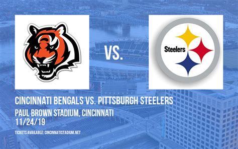 PARKING: Cincinnati Bengals vs. Pittsburgh Steelers | 24 November 2019 | Paycor Stadium