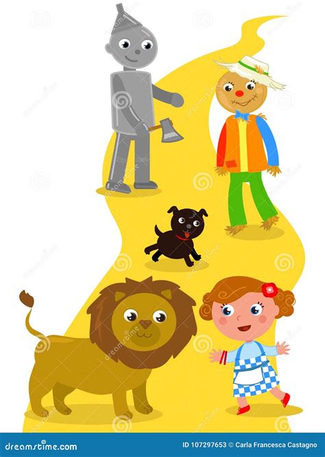 Wizard Of Oz. Dorothy And Her Puppy. Vector Illustration ...