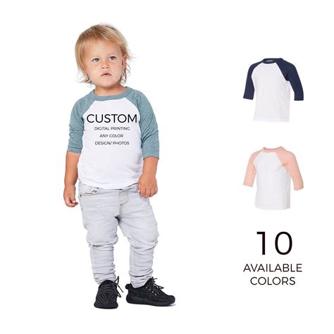 Toddler Custom Raglan Baseball Shirts - Personalize & Design Your Own ...