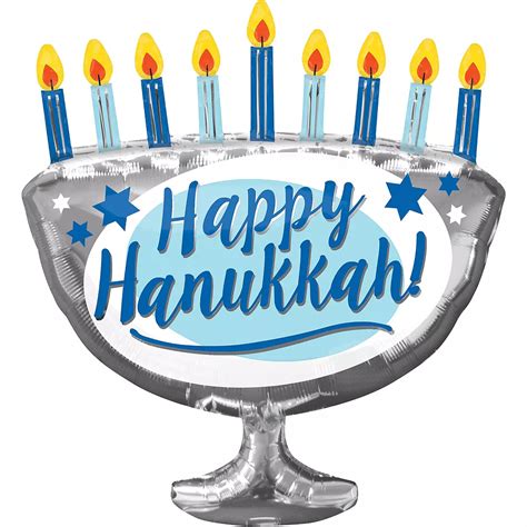 Hanukkah Menorah Balloon 26in x 29in | Party City Canada