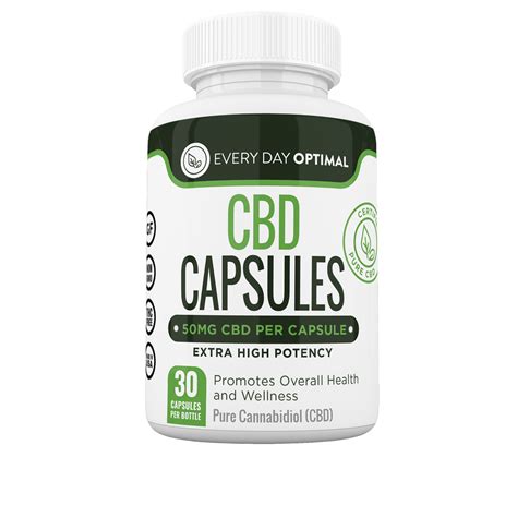 50mg CBD Capsules | Pure Cannabidiol Oil | Zero THC | Leafly