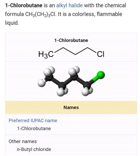 draw the structure of 1-chlorobutane - Science - Carbon and its ...