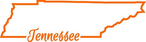 Tennessee State Outline SVG