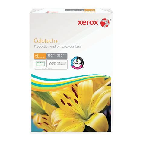 Xerox Colotech+ A3 Uncoated Paper 160gsm, 250 Sheets - 003R98854