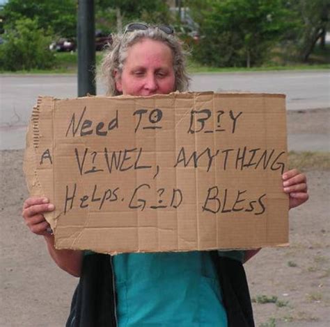 Homeless Signs Funny