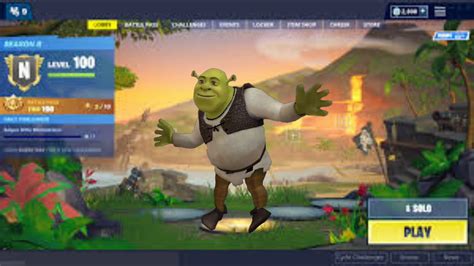 Shrek In Fortnite Lobby - YouTube