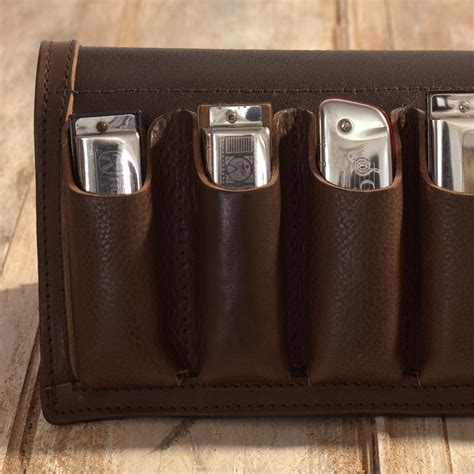 Six-Pack Leather Harmonica Case by Pinegrove Leather