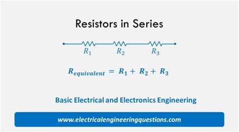 Series Resistors Formula and Calculations with Examples - Electrical ...