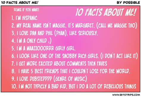 10 Facts About Me! - Bitstrips