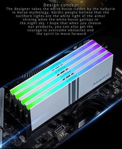 Asgard Valkyrie Ram Rgb 16gb (8gx2) Memory Ddr4 3200mhz X.m.p For ...