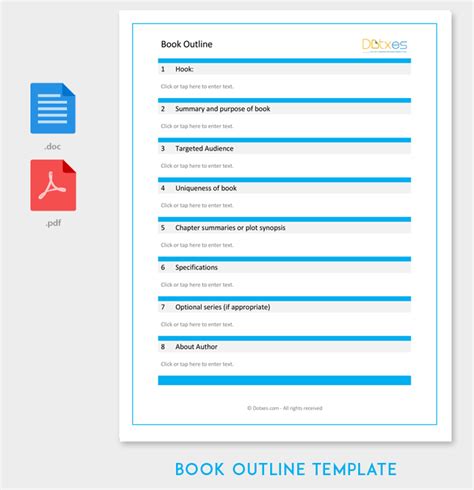 Book Outline Template - 17+ Samples, Examples and Formats - Dotxes