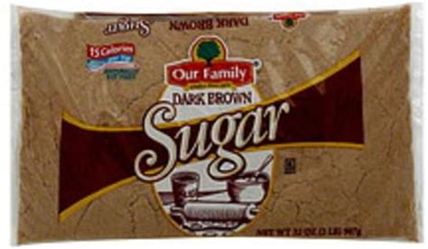 Our Family Dark Brown Sugar - 32 oz, Nutrition Information | Innit