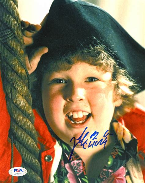 Jeff Cohen Signed "The Goonies" 8x10 Photo Inscribed "Chunk" (PSA COA) | Pristine Auction