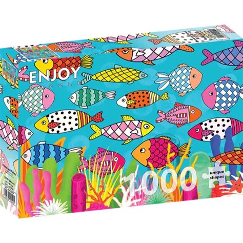 Enjoy - Patterned Fishes 1000 Piece Jigsaw Puzzle