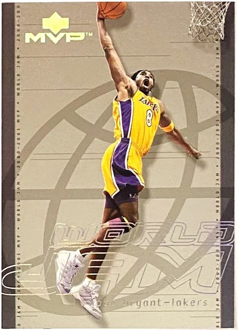 Kobe Bryant 2000-01 Upper Deck MVP Los Angeles Lakers Basketball World Jam Card - KBK Sports