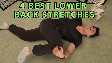 4 BEST LOWER BACK STRETCHES FOR PAIN - YouTube