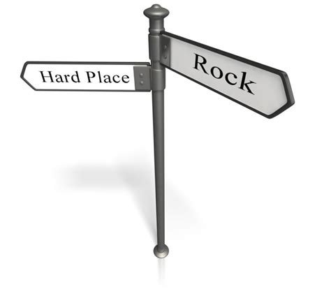 Rock And A Hard Place | Great PowerPoint ClipArt for Presentations ...