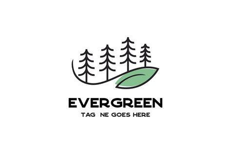 evergreen pines tree logo | Branding & Logo Templates ~ Creative Market