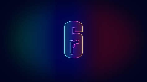 Neon Rainbow 6 Logo wallpaper [3840 x 2160] : r/Rainbow6