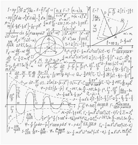 Mathematics Euclidean Vector Formula Paper - Transparent Background Math Equations Png, Png ...