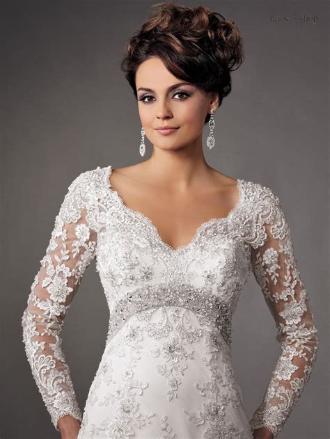 white net wedding dresses for older women with sleeves | Wedding gowns ...