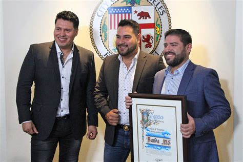 La Banda MS de Sergio Lizárraga recibió reconocimiento en Los Ángeles ...