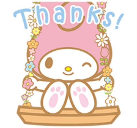 Thanks! | My melody, My melody wallpaper, Sanrio wallpaper