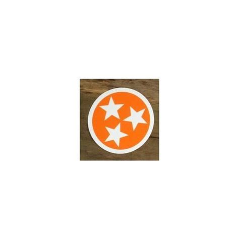 Tennessee Tristar Decal by Volunteer Traditions (Orange)