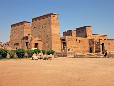 Philae Temple, Aswan (Illustration) - World History Encyclopedia