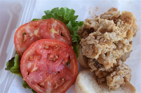 Virginia's River Realm – oyster po boy sandwich