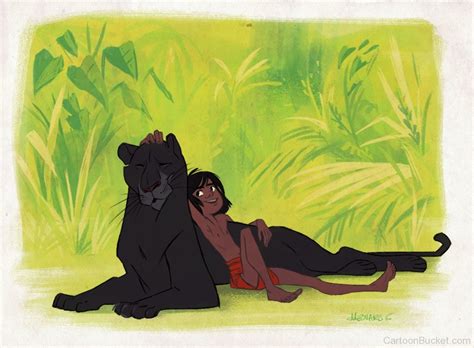 Bagheera With Mowgli