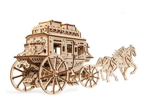 Legendary Stagecoach | Mechanical model, Wooden model kits, Mechanic