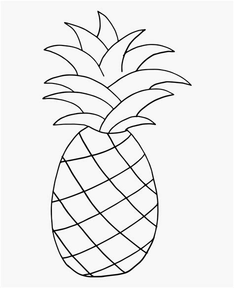 Transparent Pineapple Png Transparent - Clip Art Black And White Pineapple , Free Transparent ...