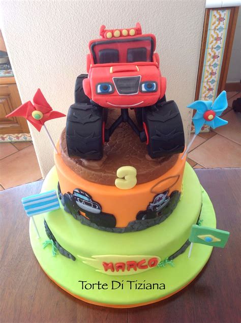 Cake Monster truck blaze Monster Truck Birthday, Trucks Birthday Party, Boy Birthday, Birthday ...