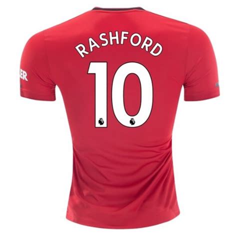 US$ 16.98 - RASHFORD #10 Man Utd Home Fans Soccer Jersey 19/20 - www ...