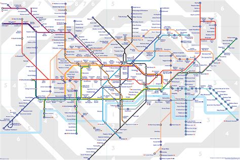 London Tube Map and Zones 2015 | Chameleon Web Services