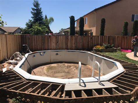 16x24 Above Ground Doughboy Pool Liner Installation in Roseville, CA — ~Above the Rest Pools Inc.~