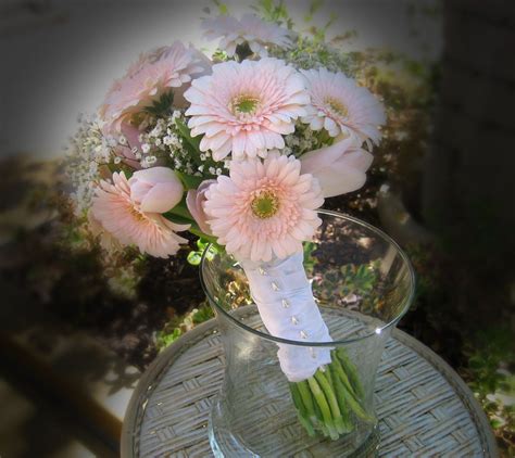 pink and blush gerber daisy bouquets | Pale Pink Bridal Bouquet Pale Pink Bouquet, Gerber Daisy ...