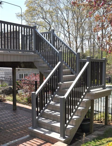 Illusions pvc vinyl gray and black deck railing_0002 | Deck railings ...