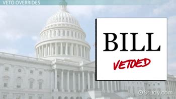 Presidential Veto | Definition, Types & Examples - Lesson | Study.com