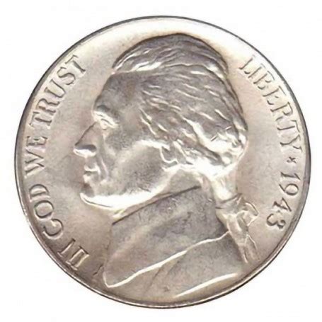 1943-P Silver Jefferson Nickel Grade Average Circulated