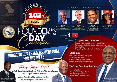 COOLJC – Annual Founder's Day Celebration – 2021 | Beulah Tabernacle