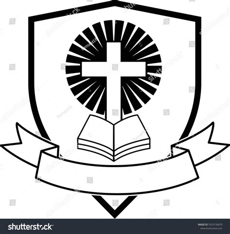 Christian School Logo Template Church Logo Stock Vector (Royalty Free ...