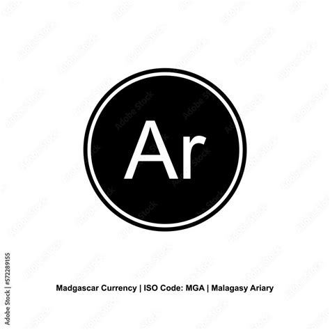 Madagascar Currency Symbol, Malagasy Ariary Icon, MGA Sign. Vector ...