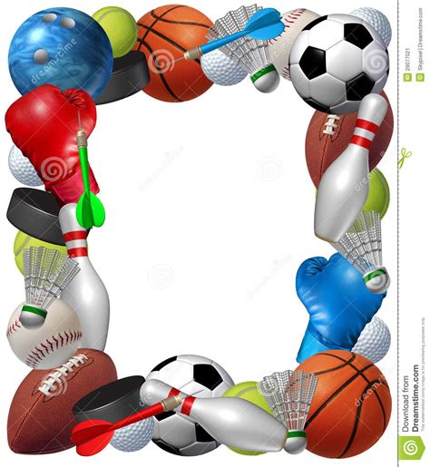 Sports Border Clipart | Free download on ClipArtMag