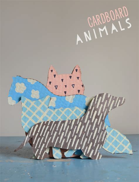 DIY Crafting Fun: DIY cardboard animals {with templates}