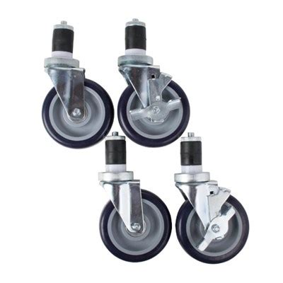5" Casters for Stainless Steel Table (Set of 4)